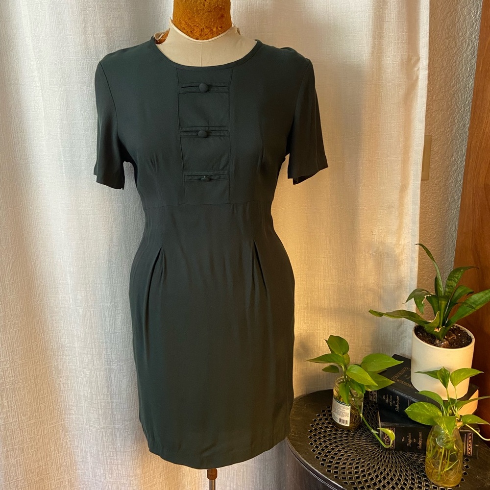 Vintage Forest Green Mini Dress